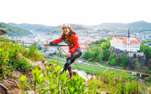 Zážitek: Via Ferrata Pastýřská stěna Děčín v Českém Švýcarsku pro 1 - 5 osob včetně výbavy a služeb průvodce