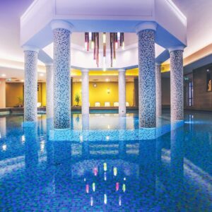 Bükfürdo: Caramell Premium Resort **** s neomezeným wellness (2 000 m²), klubem pro děti a polopenzí