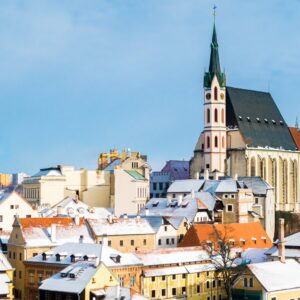 Český Krumlov: Pobyt přímo v historickém centru v Pensionu Linden se snídaněmi formou bufetu + láhev vína