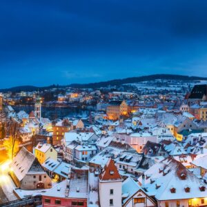 Český Krumlov poblíž centra a krásného zámku v Penzionu Golden Crown *** se snídaní formou bufetu