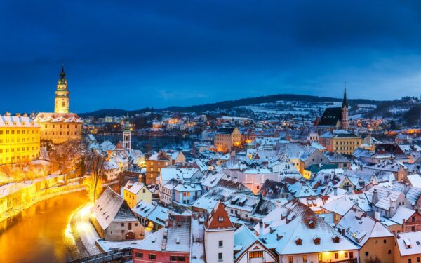 Český Krumlov poblíž centra a krásného zámku v Penzionu Golden Crown *** se snídaní formou bufetu