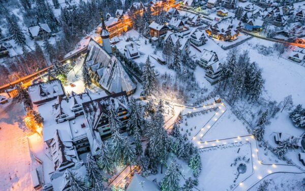 Polsko - Zakopane v blízkosti termálů: Stylové dřevěné chatičky Tatra Wood House až pro 8 osob + snídaně