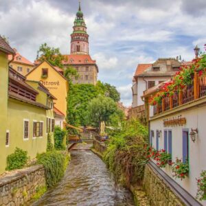 Český Krumlov poblíž centra a krásného zámku v Penzionu Golden Crown *** se snídaní formou bufetu
