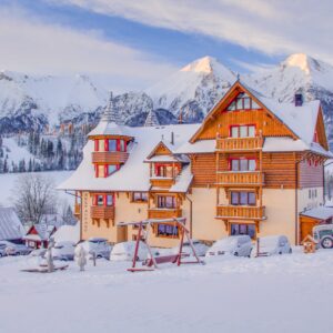 Belianské Tatry: Ždiar 100 m od sjezdovky ve Wellness Penziónu Strachan *** s wellness, polopenzí + drink