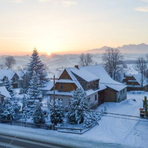 Polské Tatry blízko termálů a sjezdovky v Prázdninovém domě U Staszla se snídaní, wellness a slevovou kartou