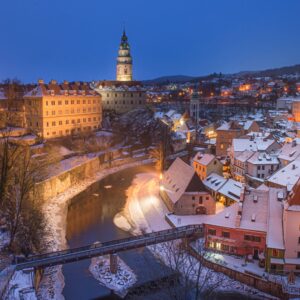 Český Krumlov: Pobyt přímo v historickém centru v Pensionu Linden se snídaněmi formou bufetu + láhev vína