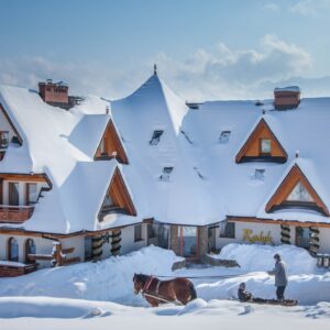 Polské Tatry u NP a ski areálu: Hotel Redyk Ski&Relax *** s polopenzí, neomezeným wellness + sleva do termálů