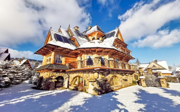 Polské Tatry: Zakopane u ski areálů v dřevěné Wille Tatrzanski Zomecek *** se snídaní, saunou a koupacím sudem