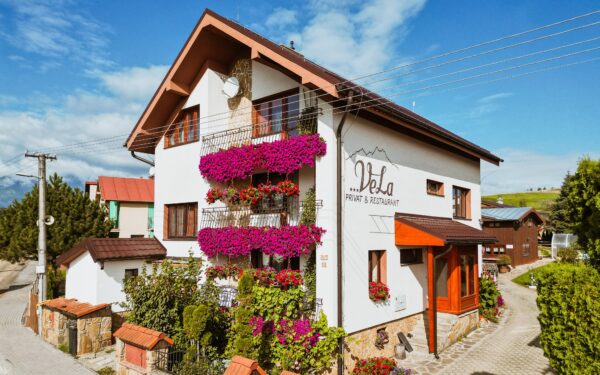 Vysoké Tatry nedaleko Kežmaroku v Penzionu VeLa s polopenzí a privátním vstupem do wellness (vířivka, sauna)