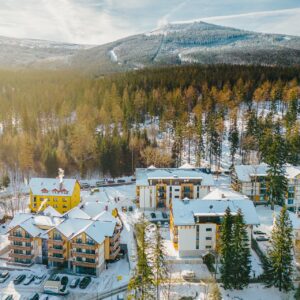 Szklarska Poręba u ski areálů v apartmánu se saunou: Rezydencja Aqua se snídaní a wellness + solná jeskyně